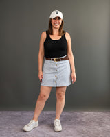Organic Rib Tank - Black