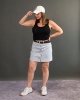 Organic Rib Tank - Black