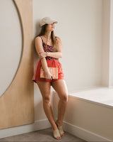 Rhythm - Drawstring Shorts - Hot Red - CoCapsules