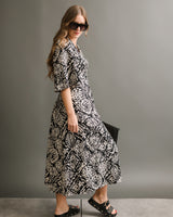 ICHI - Block Printed Dress - CoCapsules