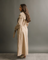 ICHI - Belted Trench Coat - Tan - CoCapsules