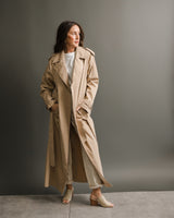 ICHI - Belted Trench Coat - Tan - CoCapsules
