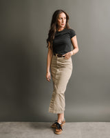 Glyder - Align Cropped Tee - Black - CoCapsules