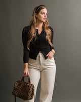 Saltwater Luxe - Long Sleeve Cardigan - Black - CoCapsules