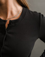 Saltwater Luxe - Long Sleeve Cardigan - Black - CoCapsules