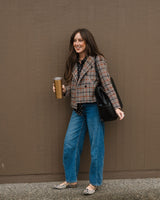 Molly Bracken - Plaid Double-Breasted Coat - CoCapsules