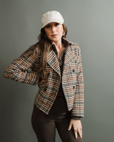 Molly Bracken - Plaid Double-Breasted Coat - CoCapsules