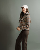 Molly Bracken - Plaid Double-Breasted Coat - CoCapsules