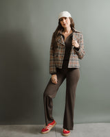 Molly Bracken - Plaid Double-Breasted Coat - CoCapsules