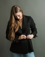 Molly Bracken - Wide Collar Blazer - CoCapsules