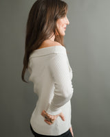 Greylin - Clara Off-Shoulder Cardigan - CoCapsules