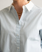Two‑Tone Button‑Up
