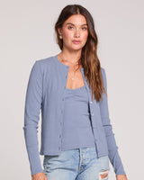 Saltwater Luxe - Long Sleeve Cardigan - Blue - CoCapsules