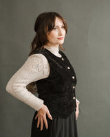 Tailored Velvet Vest