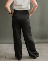 Black Satin Trousers