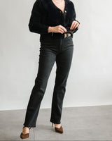 Kendra Straight Jeans - Dark Smoke