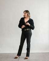 Kendra Straight Jeans - Dark Smoke