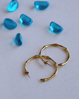 RAËLIV - Morgan Bamboo Hoops - Gold - CoCapsules