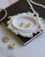 Ivy Interlocking Mini Hoops