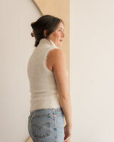 Molly Bracken - Fuzzy Sleeveless Turtleneck - CoCapsules