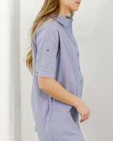  Molly Bracken - Stripe Shirt Dress - CoCapsules