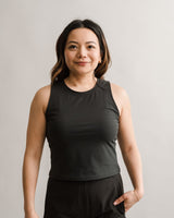 Glyder - Align Cropped Tank - Black - CoCapsules