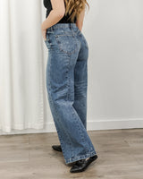 Hidden Jeans - Wide Leg Moto Jeans - CoCapsules