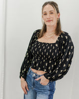 Saltwater Luxe - Floral Peplum Top - CoCapsules