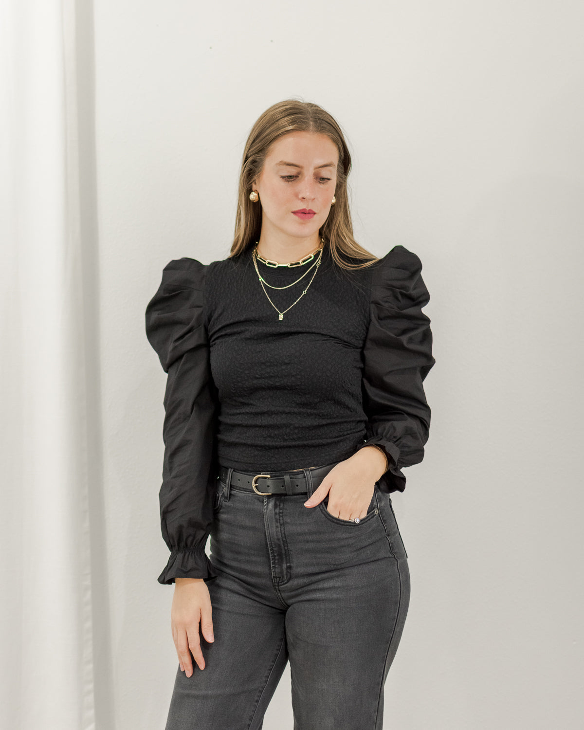BIBIY. MADE |CORA PUFF BLOUSE BLUE｜Bibiy.