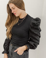 Molly Bracken - Puff Sleeve Blouse - CoCapsules