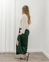 Saltwater Luxe - Crushed Satin Skirt - CoCapsules