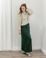 Saltwater Luxe - Crushed Satin Skirt - CoCapsules