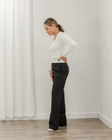Mavi - Flat Front Trouser - Black - CoCapsules