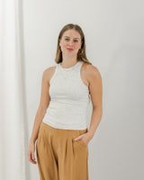 Mavi - Essential Crew Tank - Snow Grey - CoCapsules