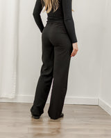 Mavi - Flat Front Trouser - Black - CoCapsules