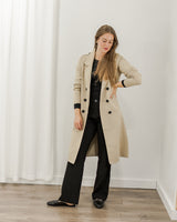 Mavi - Flat Front Trouser - Black - CoCapsules