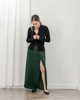 Saltwater Luxe - Crushed Satin Skirt - CoCapsules