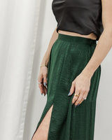 Saltwater Luxe - Crushed Satin Skirt - CoCapsules