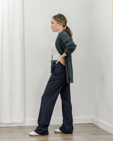 Mavi - Flat Front Trouser - Navy - CoCapsules
