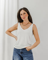 Mavi - Lace Back Tank - CoCapsules