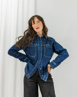 Florez - Bedazzled Denim Jacket - CoCapsules
