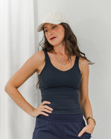 Glyder - Sculpt Skimmer Tank - Navy - CoCapsules