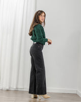 Florida Wide Jean - Dark Smoke