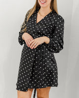 Dot Wrap Dress