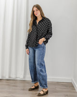 Molly Bracken - Dot Satin Blouse - CoCapsules