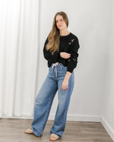 Saltwater Luxe - Tiny Rosette Sweater - CoCapsules