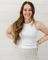 Mavi - Essential Crew Tank - White - CoCapsules