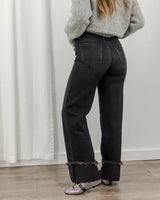 Hidden Jeans - Cuffed Dad Jeans - Charcoal - CoCapsules