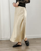 Molly Bracken - Golden Satin Skirt - CoCapsules