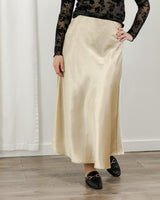 Molly Bracken - Golden Satin Skirt - CoCapsules
